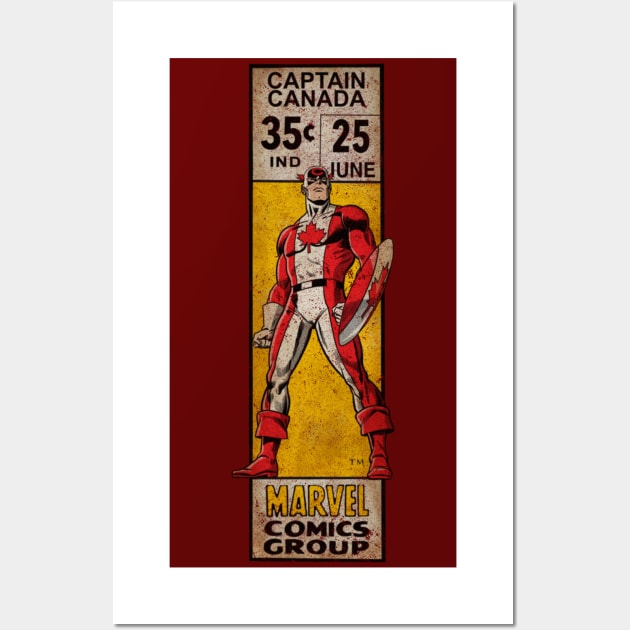 Captain Canada corner box Wall Art by ThirteenthFloor